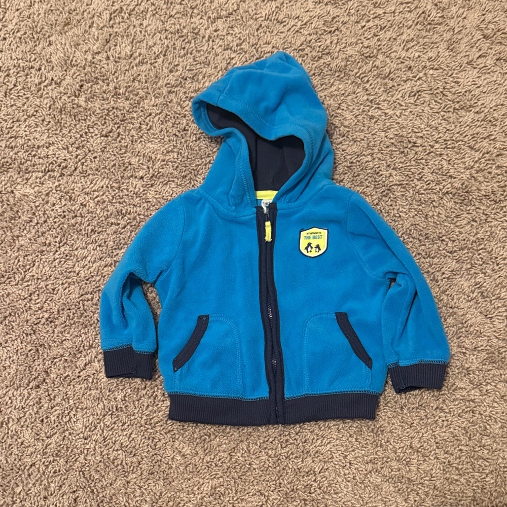 Carter's Blue Kids Hoodie with Badge